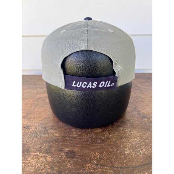 Vintage Indiana Pacers Gray & Navy Baseball Cap Featuring Lucas Oil Logo W3 - Picture 3 of 6